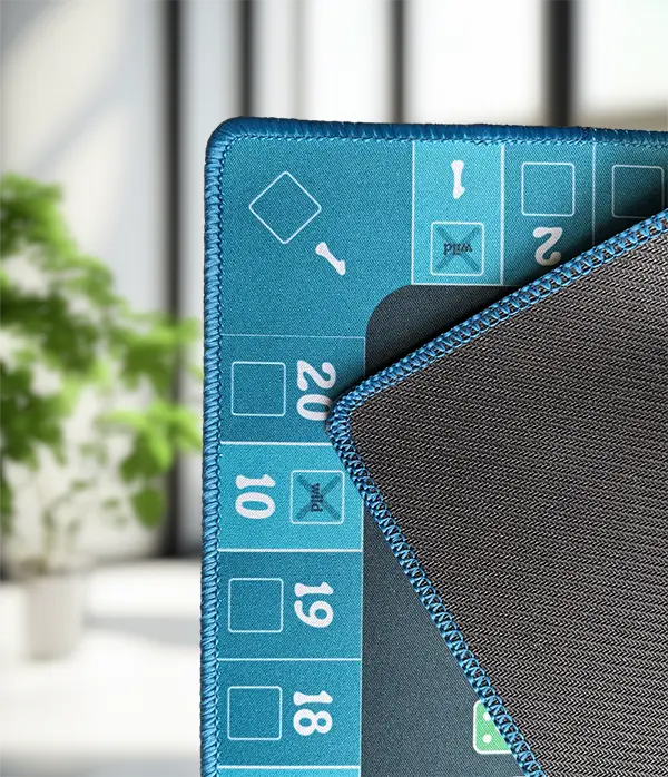 A picture showing the quality of the perudo gaming mat